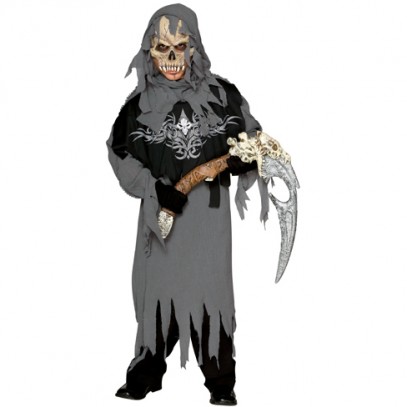 Grim Reaper Gruselkostüm für Kinder