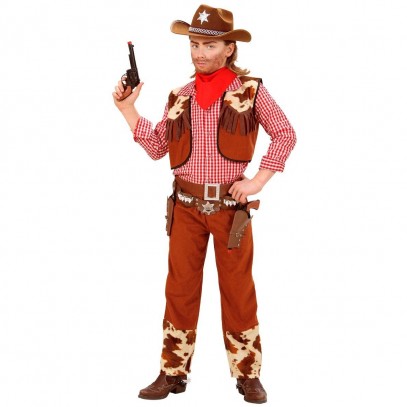 Cowboy Kostüm Deluxe 5-teilig für Jungen 1