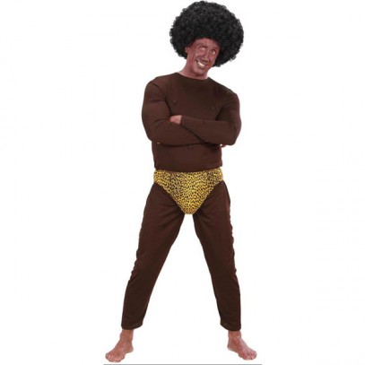 Nackter Afro Man Kostüm für Herren