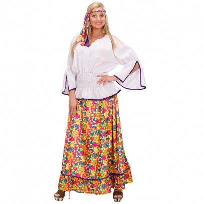 70er Hippie Kostüm für Damen