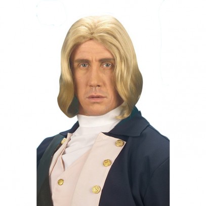 Historische Admiral Perücke blond für Herren 