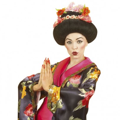 Deluxe Geisha Perücke Japan für Damen