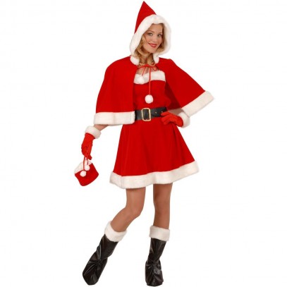 Sexy Weihnachtsfrau Kostüm 6-tlg in Premiumqualität 