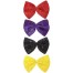 Premium Clown Fliege Samt-Pailetten-Style in 4 Farben